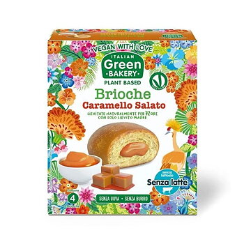 vegansk brioche salt karamell 180g italian green bakery