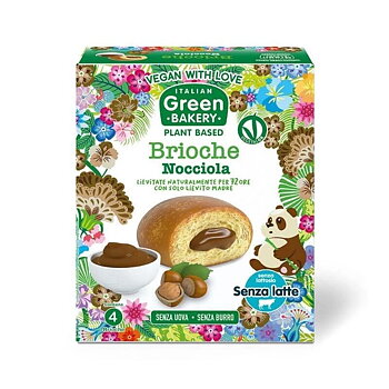 vegansk brioche hasselnöt 180g italian green bakery