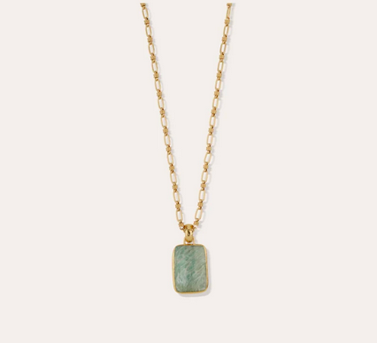 Aura halsband amazonite