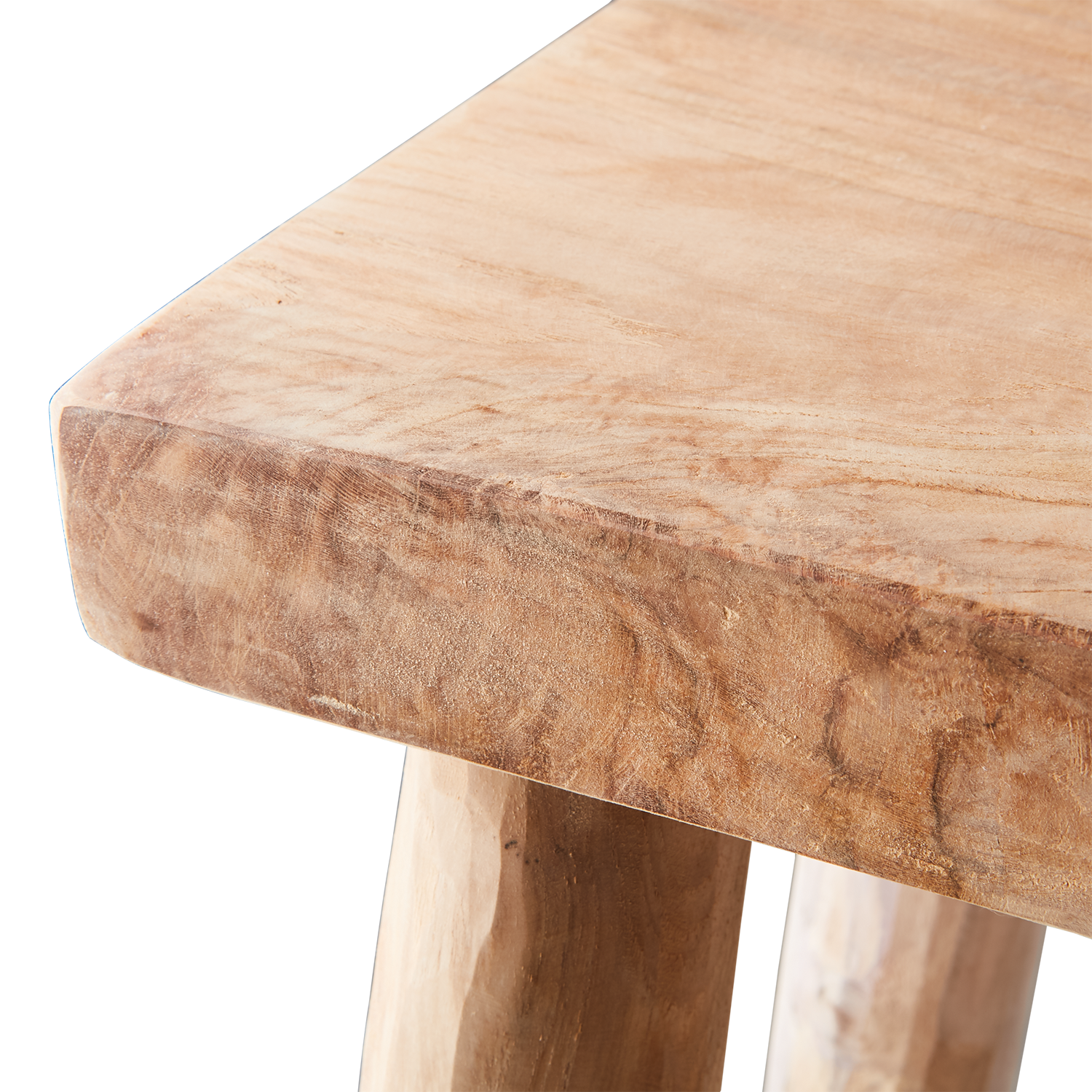 Träpall i teakrot – höjd 45 cm - 4