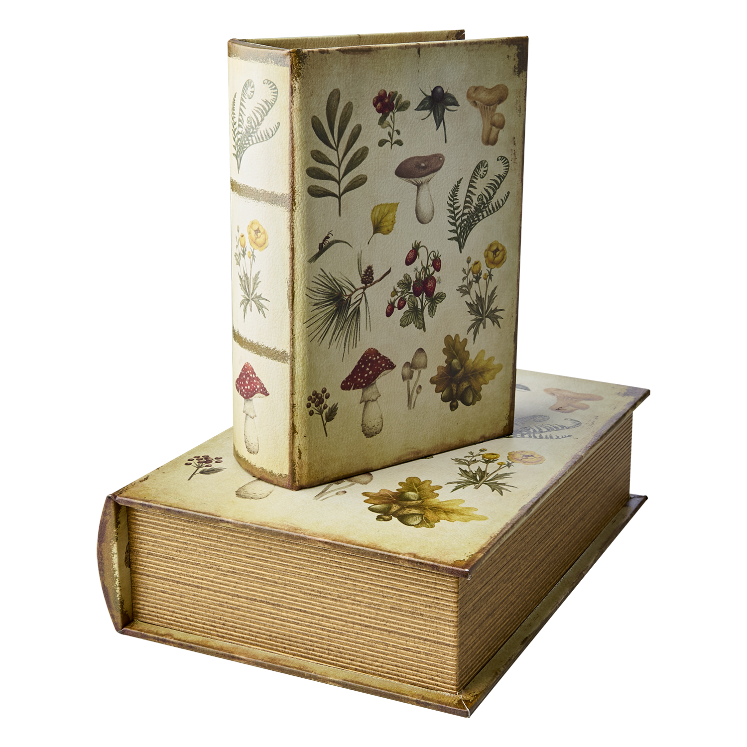 Bokask Flora boklåda bokgömma gammal bok shabby chic lantlig stil Gårdsromantik