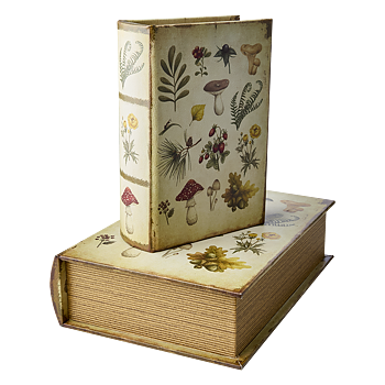 Bokask Flora boklåda bokgömma gammal bok shabby chic lantlig stil Gårdsromantik