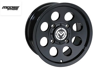 ATV fälg 12x7 svart  aluminium 4/110 Moose Offroad 26X