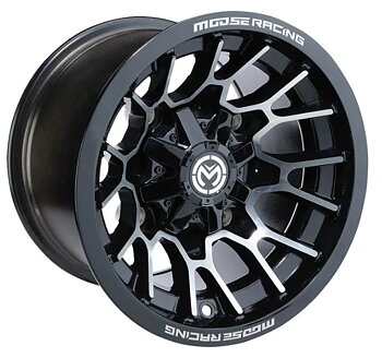 ATV fälg 12x7 svart  aluminium 4/110 Moose Offroad 24X