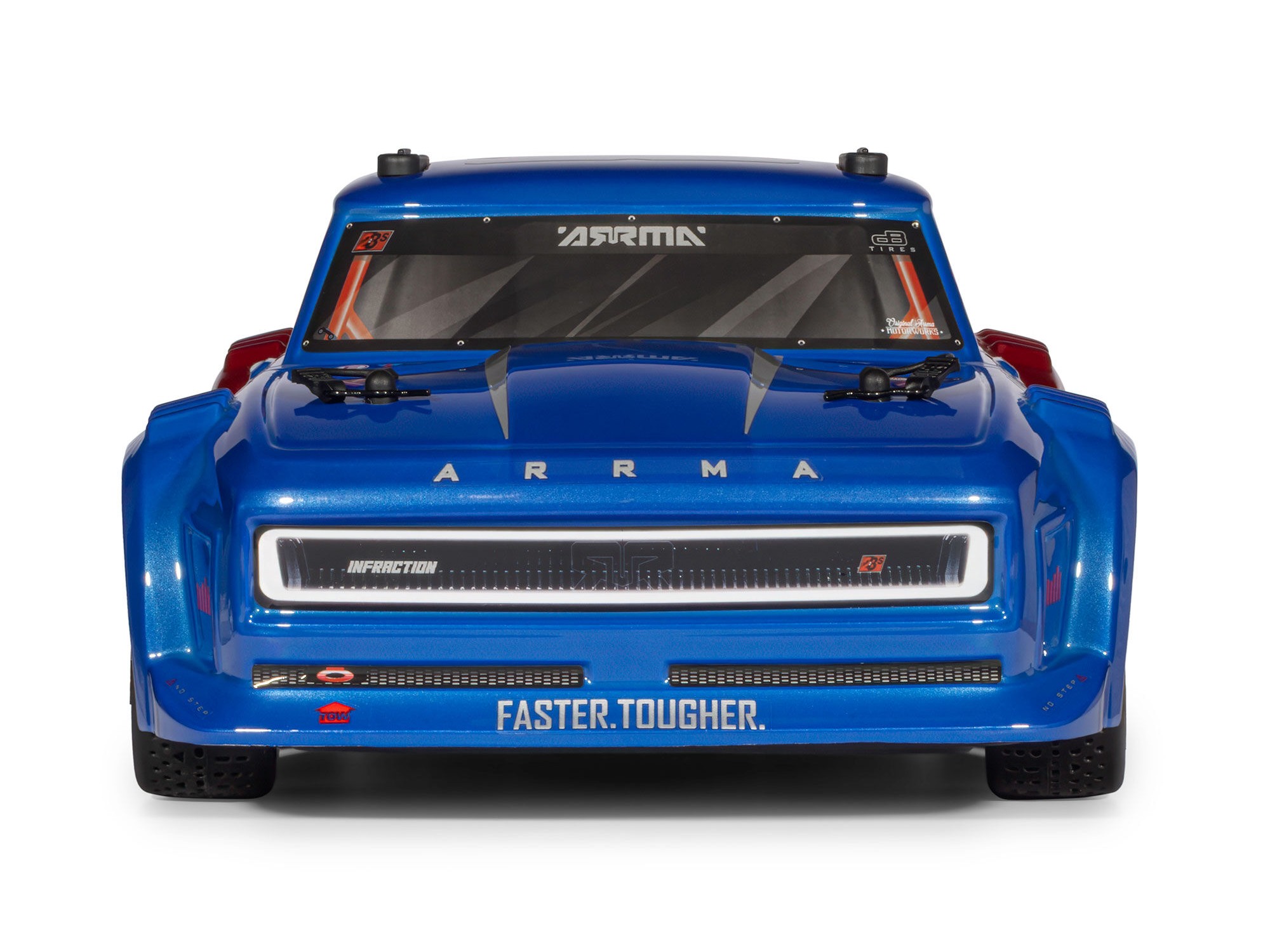 Arrma 1/8 INFRACTION 223S DSC 4X4 RTR Brushless All-Road Street Bash Truck, Blue/Red - 3