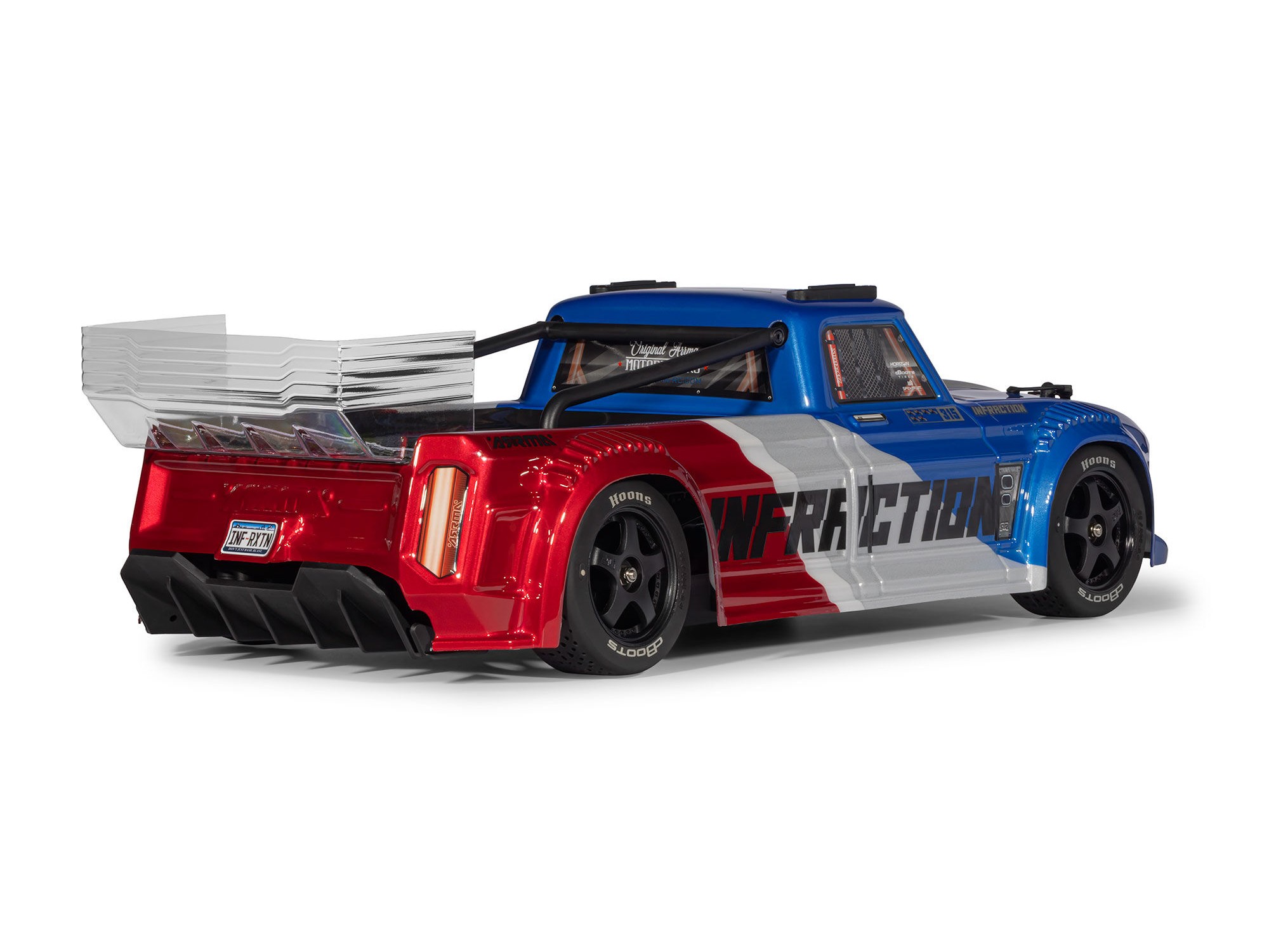 Arrma 1/8 INFRACTION 223S DSC 4X4 RTR Brushless All-Road Street Bash Truck, Blue/Red - 2