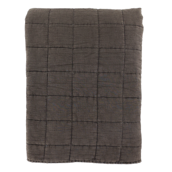 Pläd/Quilt Överkast - 240x240 Mocca
