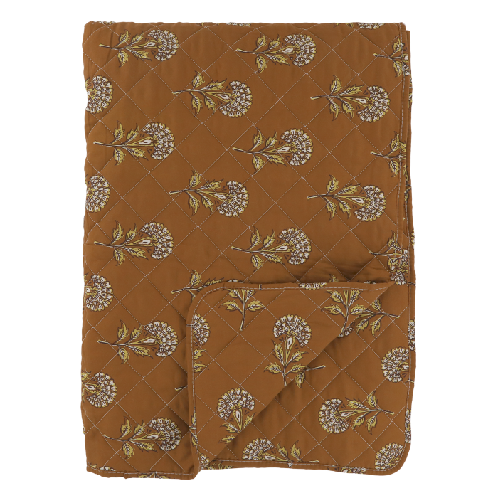 Pläd/Quilt Överkast - 130x180 Terracotta Bloom - 2