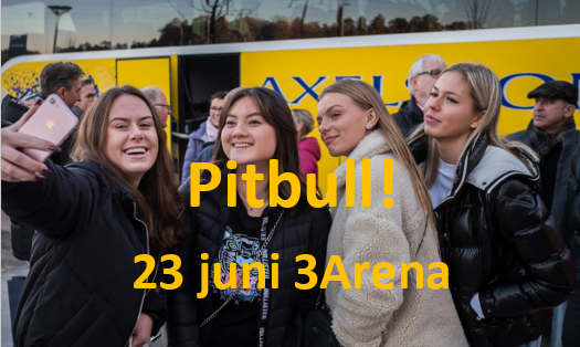 Pitbull: I´m Back Tour - 23 juni -  3Arena