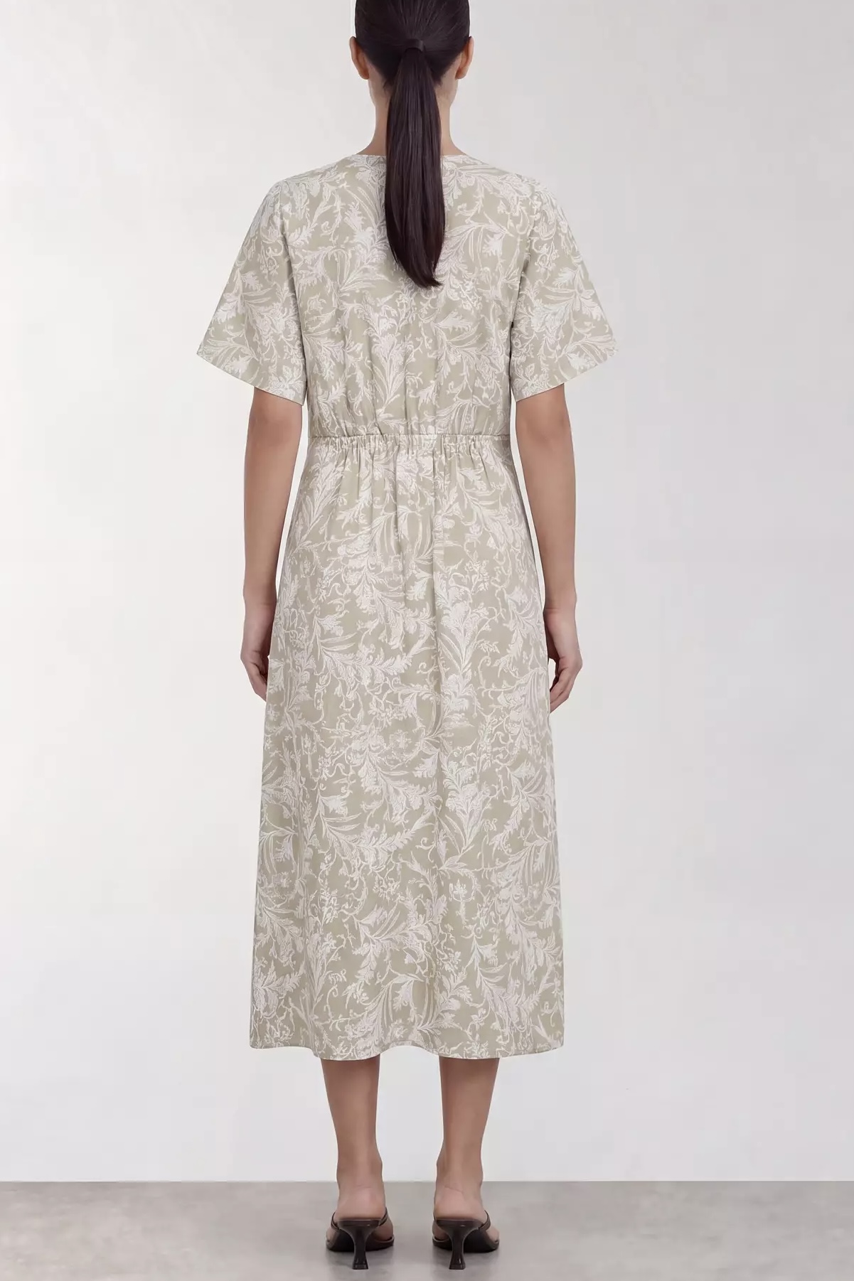 Leveté Room - Runi 2 Dress Grey Green Combi - 3