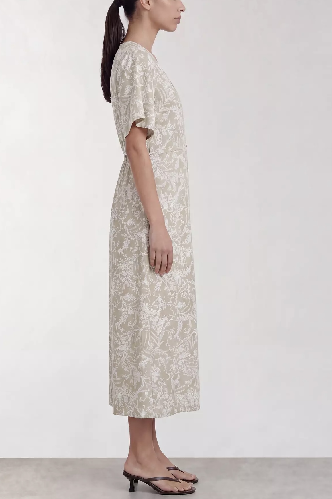 Leveté Room - Runi 2 Dress Grey Green Combi - 2