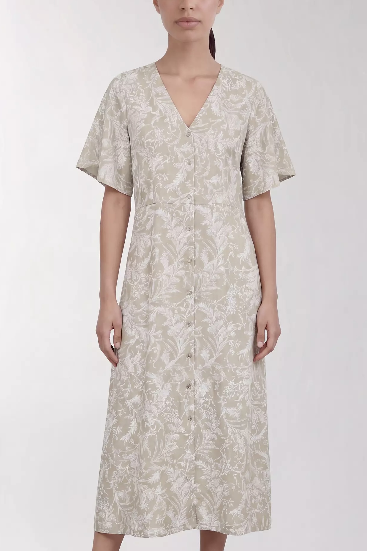 Leveté Room - Runi 2 Dress Grey Green Combi - 4