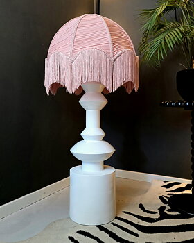 Golvlampa White Wood