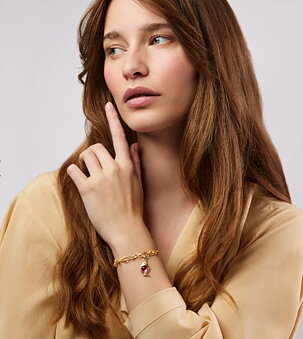 Bird Family Pendant Openable with Cerise Tourmaline