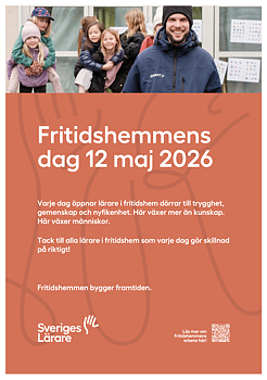Fritidshemmens dag 12 maj 2026 – affisch A4