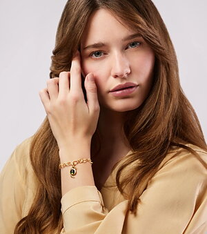 Bird Family Pendant Openable with Green Tourmaline