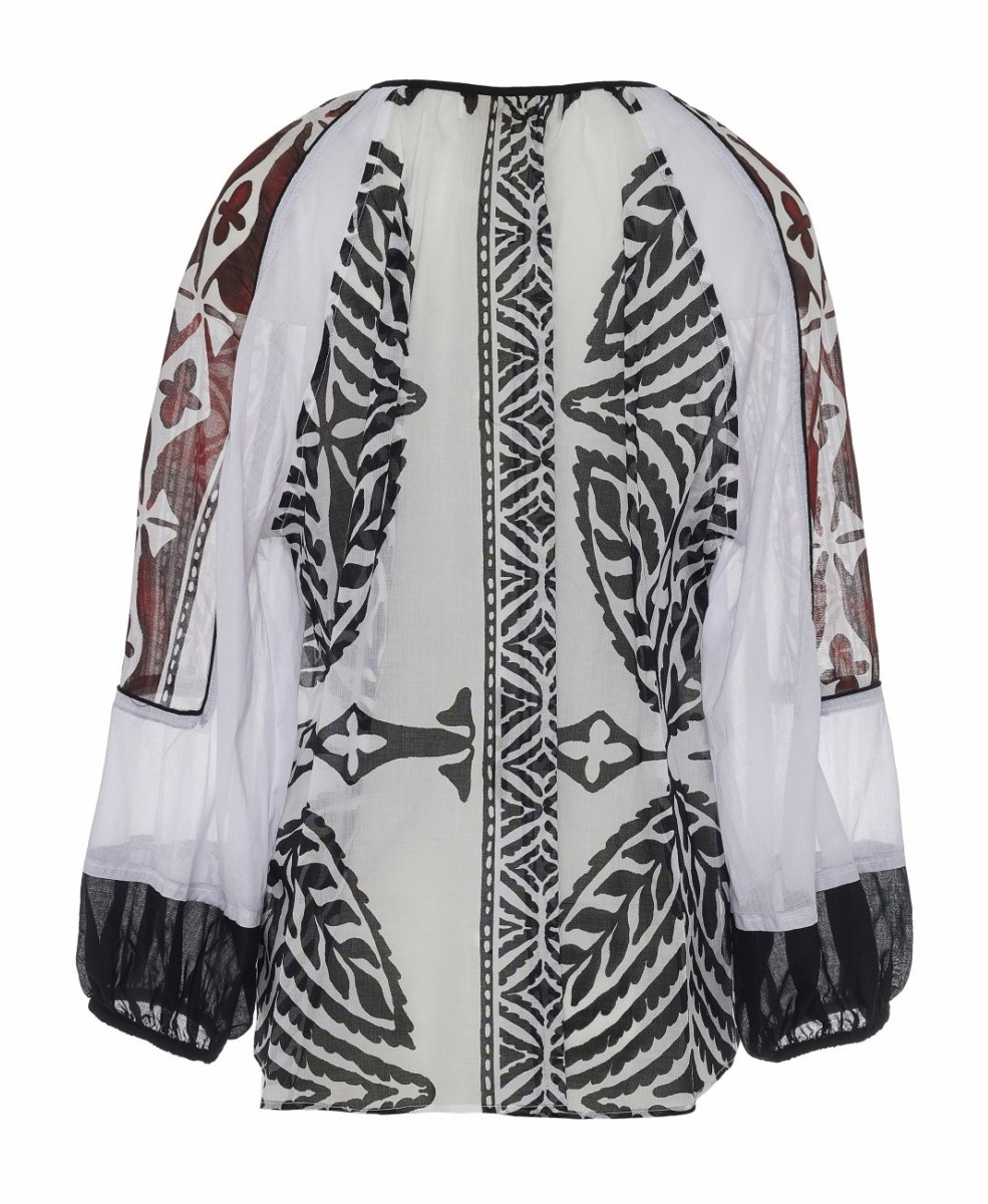 Blouse Print - Black/White - Devotion Twins - 3