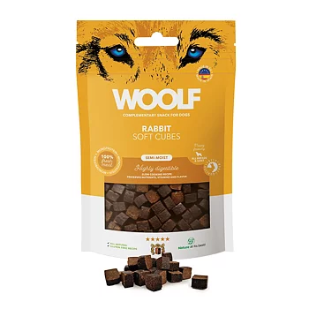 Woolf Soft Cubes Rabbit 100g