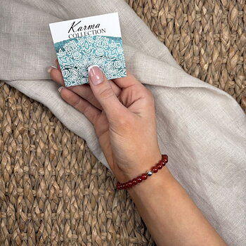 IAMLUND Karma S armband Karneol silver