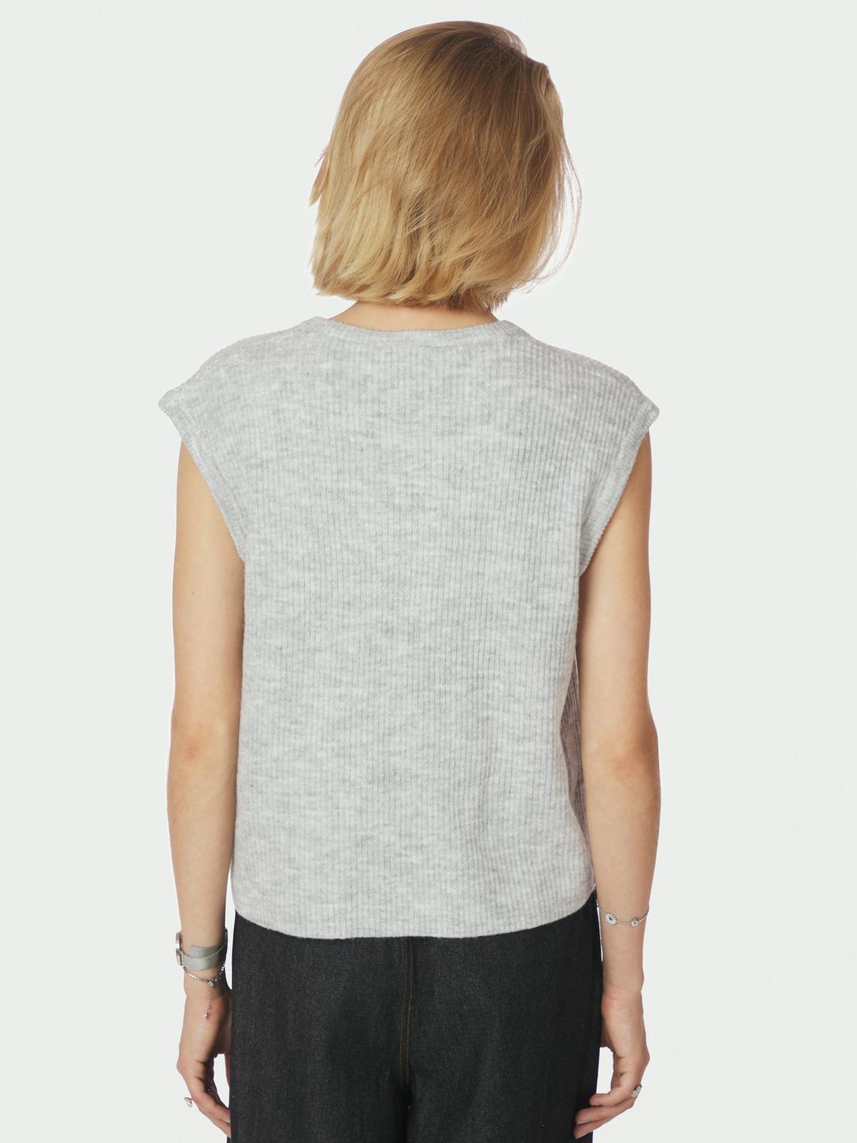 Neo Noir Everest Knit, Light Grey Melange - 4