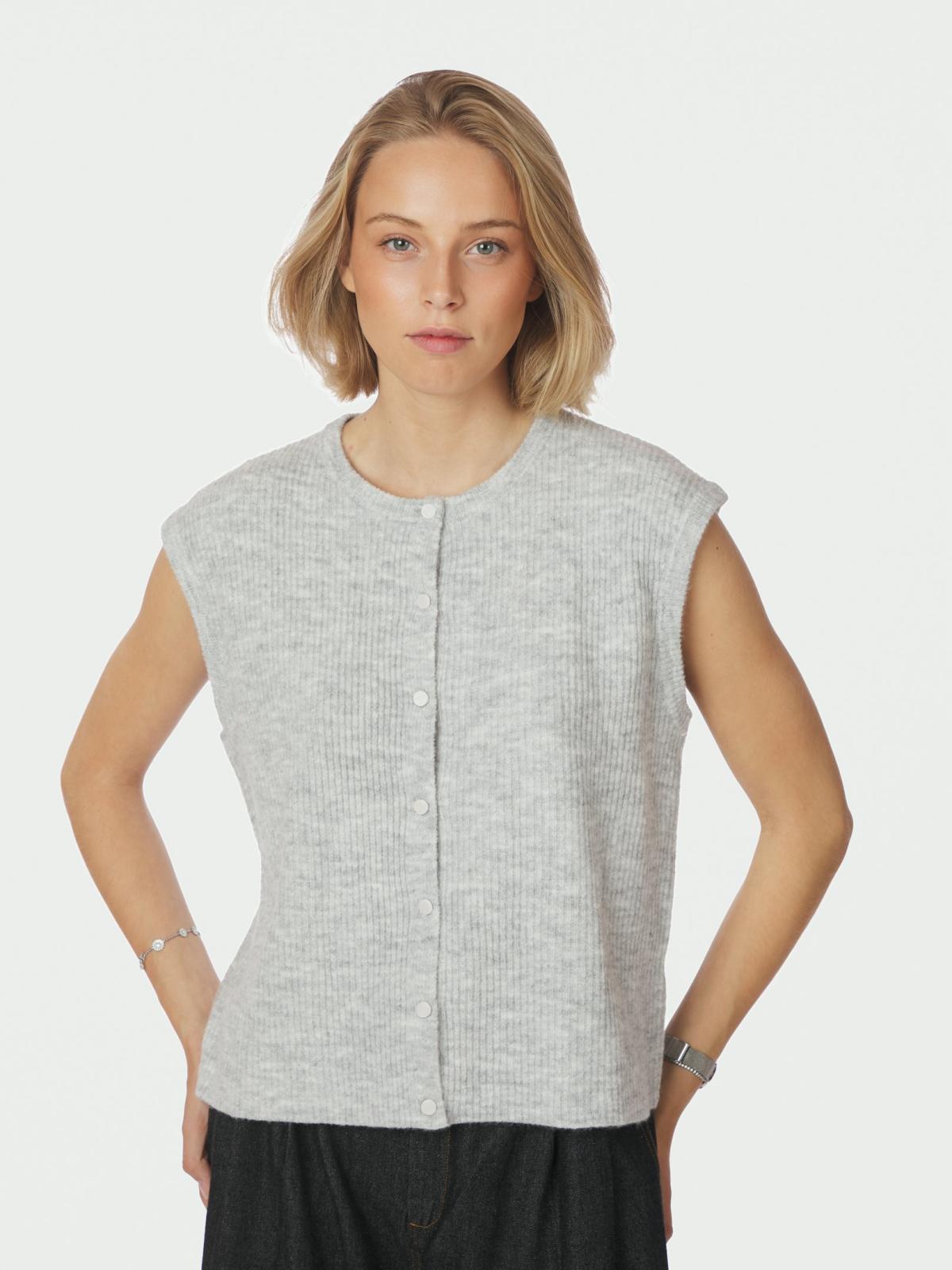 Neo Noir Everest Knit, Light Grey Melange - 3