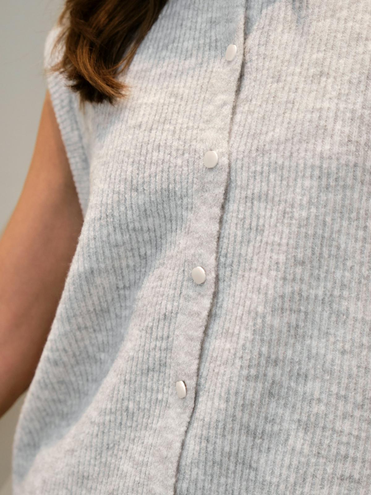 Neo Noir Everest Knit, Light Grey Melange - 8