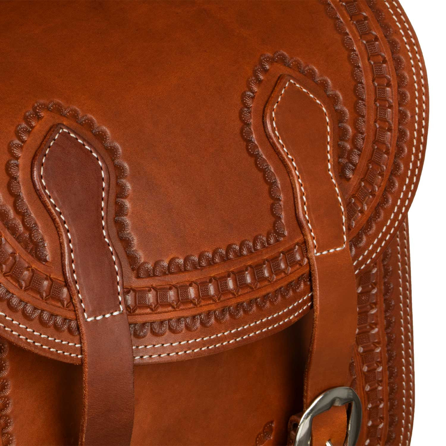 Double saddle bag Pool´s, tooled - 5