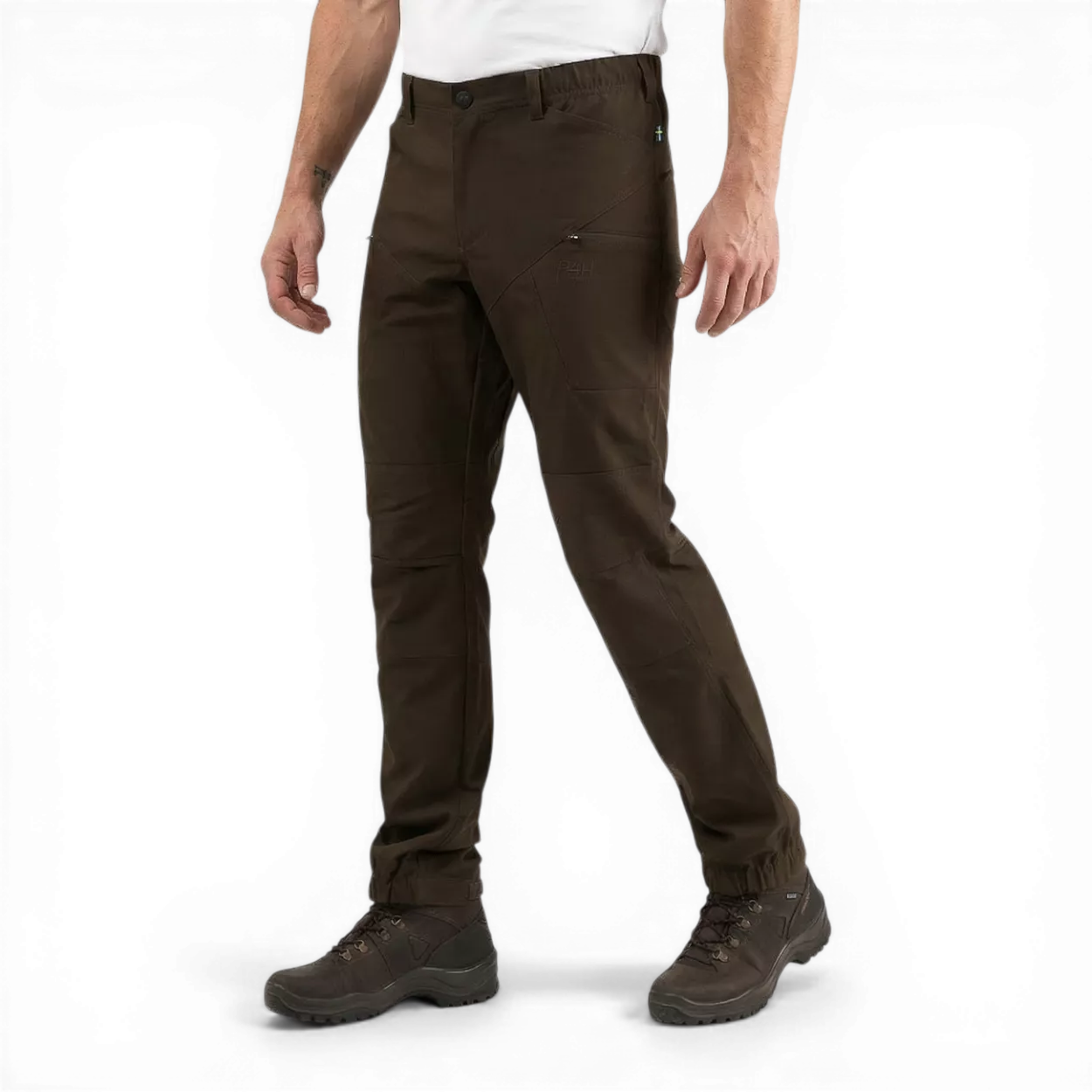 P4H Friluftsbyxa Stretch Herr Grön