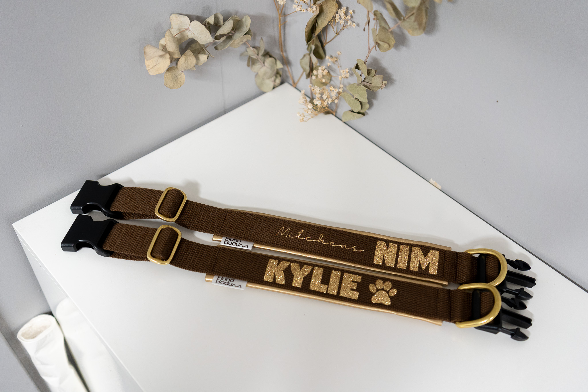 Personligt ställbart halsband 4 cm - 2