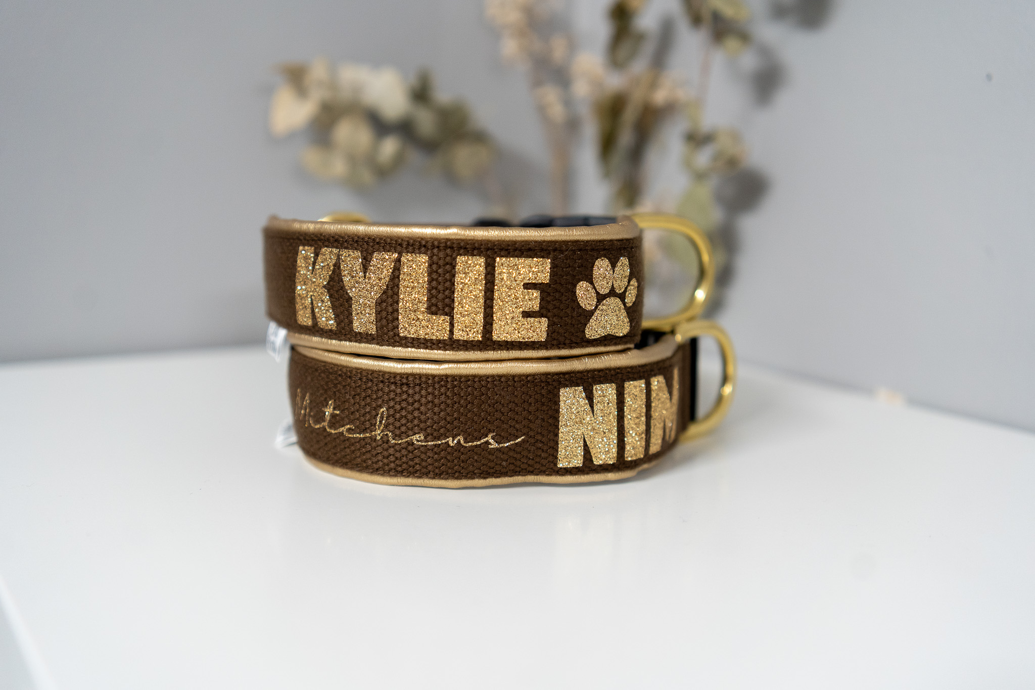 Personligt ställbart halsband 4 cm