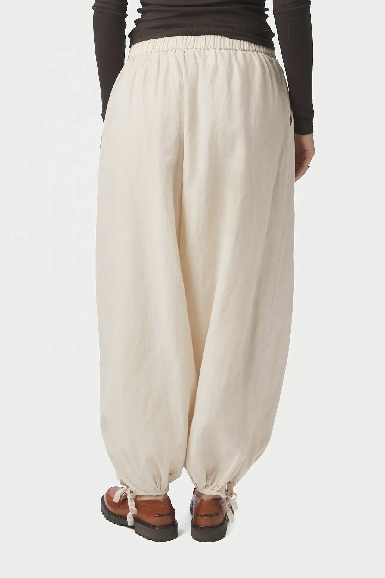 Neo Noir &nbsp;- Roxane Balloon Linen Pants Sand - 3