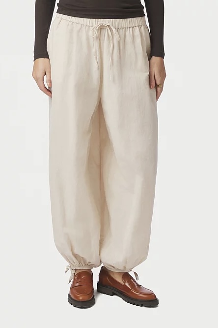 Neo Noir &nbsp;- Roxane Balloon Linen Pants Sand - 2