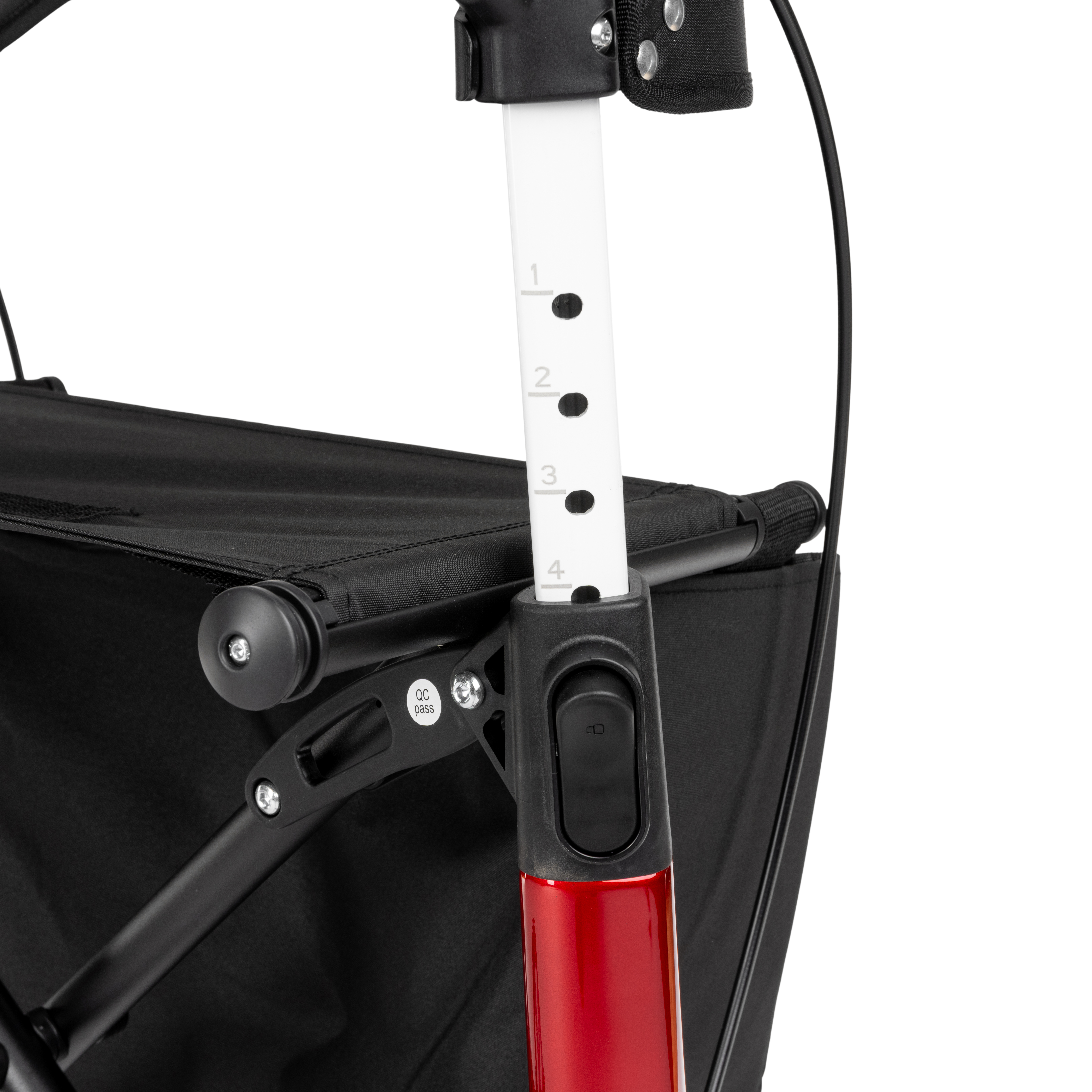 FUTURO ultralätt kolfiberrollator, röd - 8