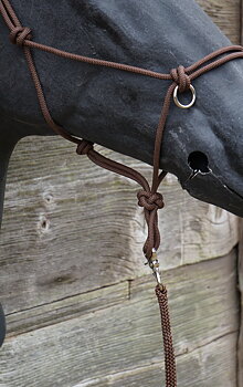 Ridrepgrimma med tyglar Umbria Equitazione , brun