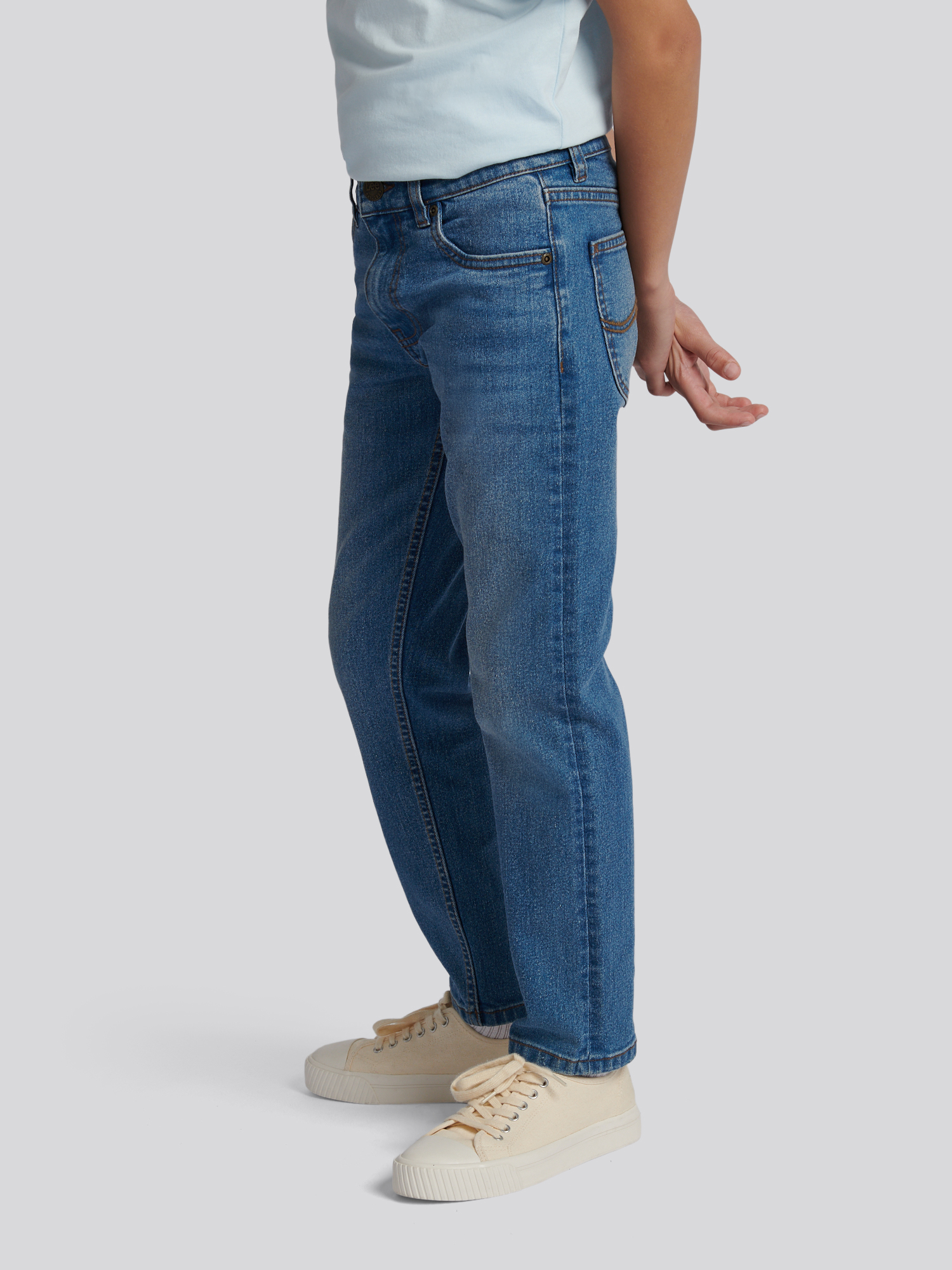 STRAIGHT STRETCH FIT JEANS DARREN Blue Wash - 5