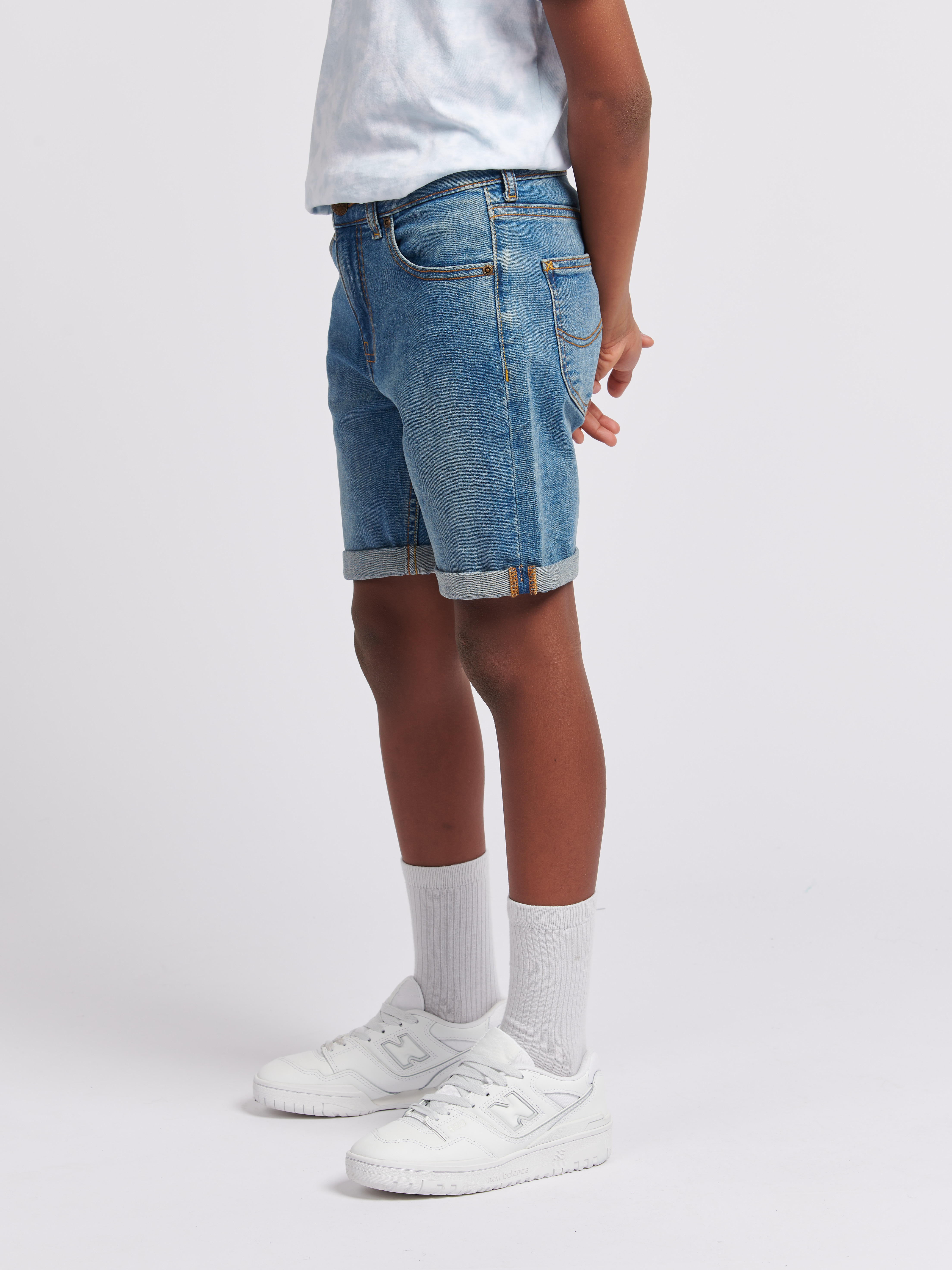WEST 5 POCKET SHORT WORN WASH - 3