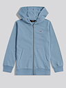 BADGE LB ZIP THROUGH HOODIE Faded Denim