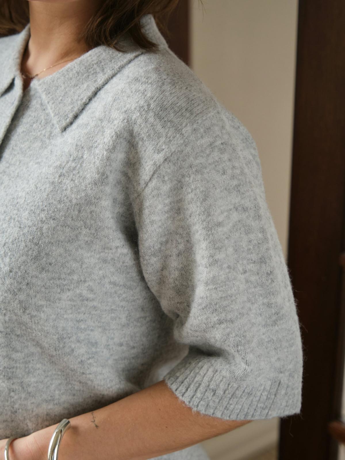 Neo Noir Cunna Knit, Light Grey Melange - 9
