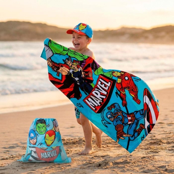 Avengers Handduk Keps Gympapåse Set - 2
