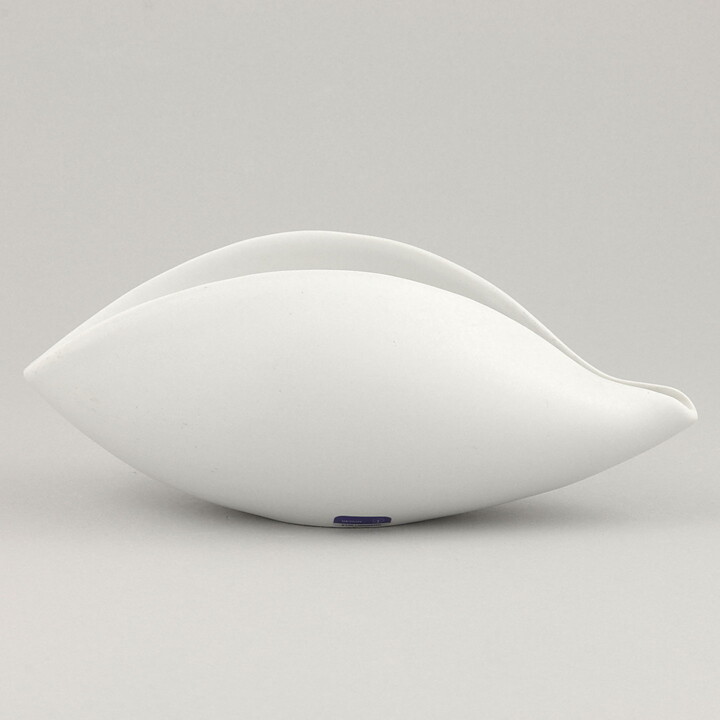 スティグ・リンドべリ Vecklaシリーズ  曲線美の白いボウル Bowl 1950年  18cm (5)