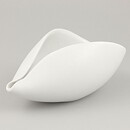 Stig Lindberg (Veckla 1950) White Sculptural Bowl 18 cm (5)
