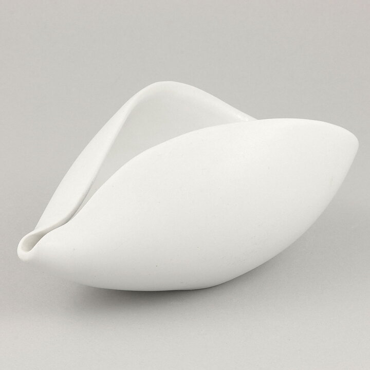 Stig Lindberg (Veckla 1950) White Sculptural Bowl 18 cm (5)