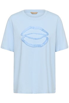 Culture Lippy Gith T-shirt Blue