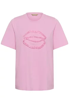 Culture Lippy Gith T-shirt Pink