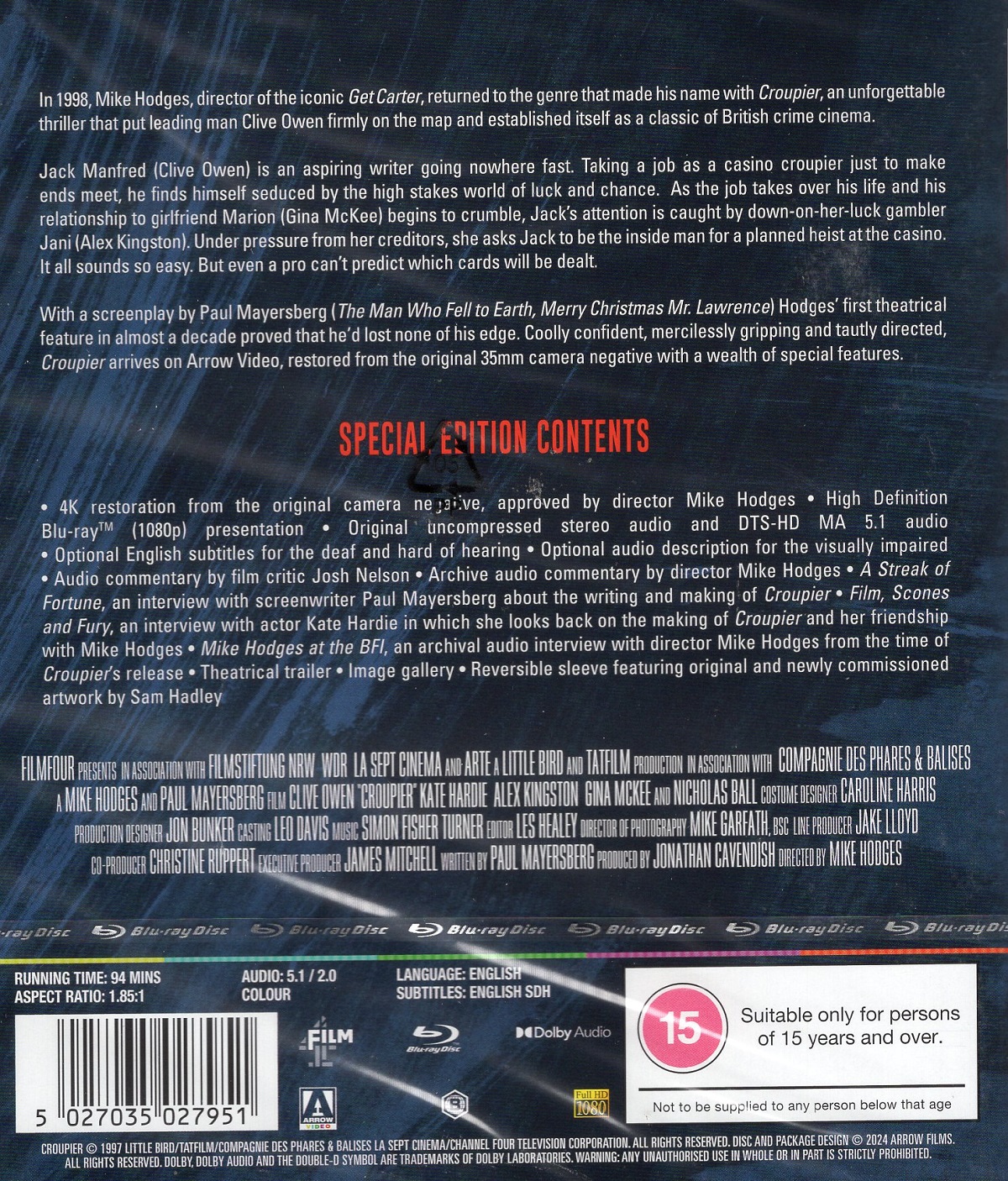 Croupier (ej svensk text) (Blu-ray) - 2