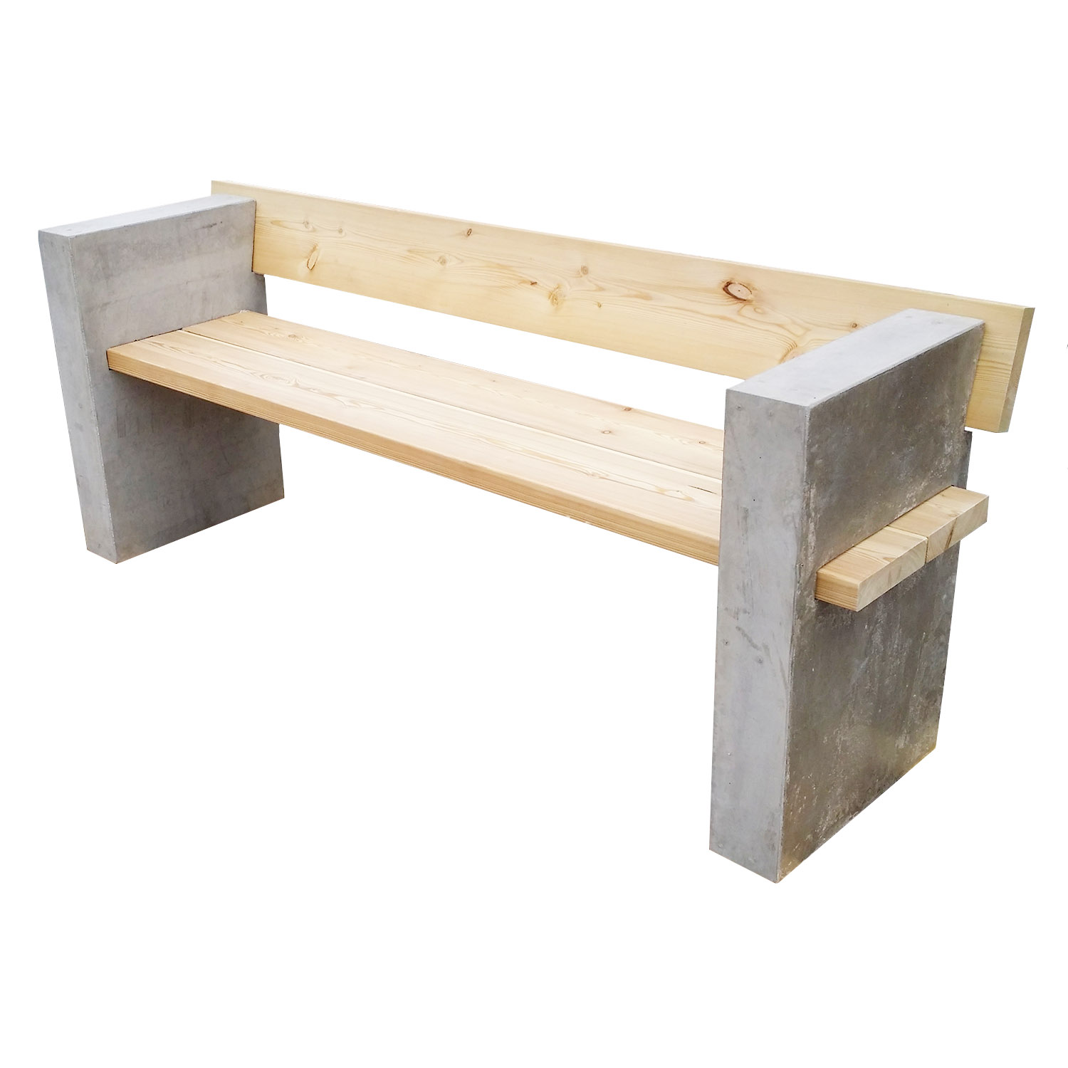 Parkbänk betong Hyacint, Sitthöjd 50 cm - 2