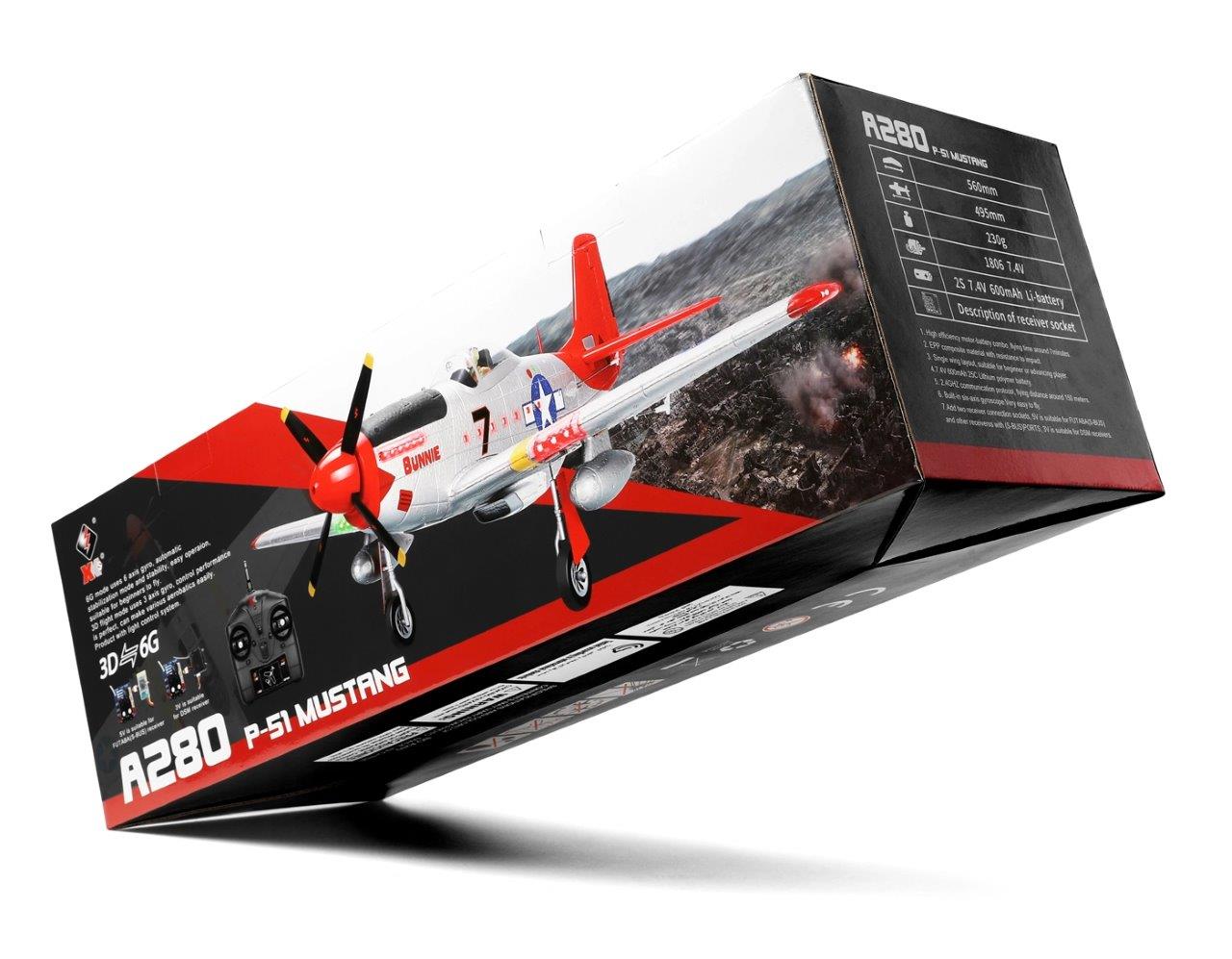 WL A280 P51 Mustang Warbird 560mm RTF - 11