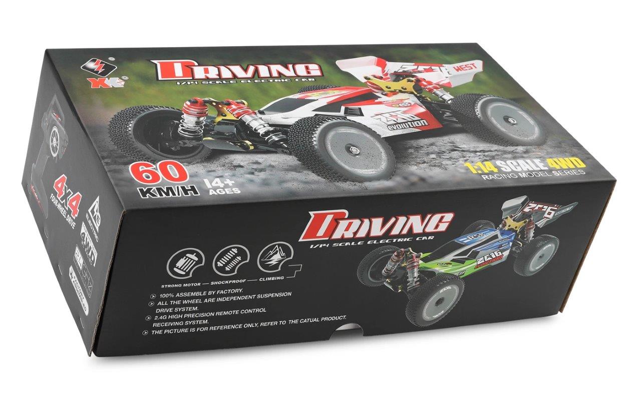 WL 144001 4WD Buggy 1/14 RTR Röd - 10