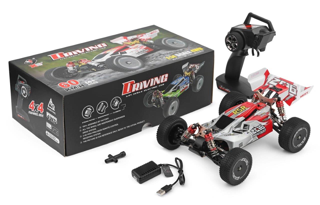 WL 144001 4WD Buggy 1/14 RTR Röd - 9