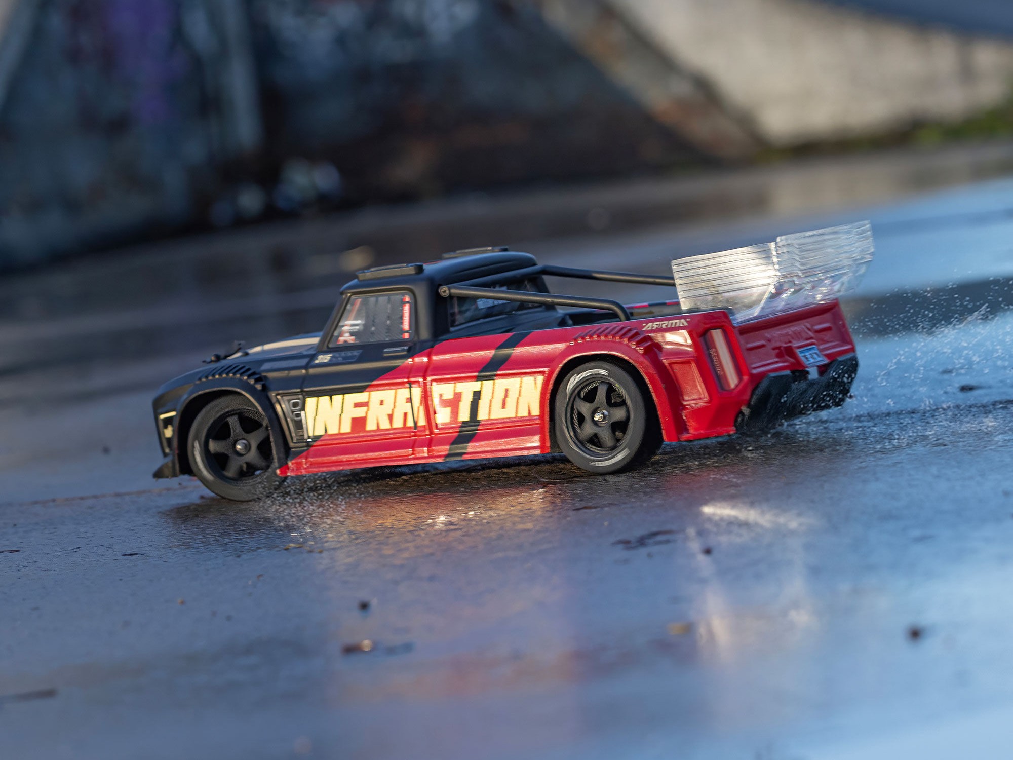 Arrma 1/8 INFRACTION 223S DSC 4X4 RTR Brushless All-Road Street Bash Truck, Black/Red - 16